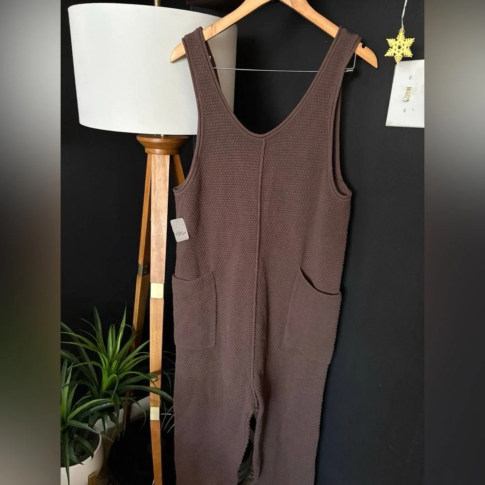 NWT FREE PEOPLE BEACH Hailee Sweater Jumper In Minked Brown MSRP $78 Size M - Picture 13 of 13